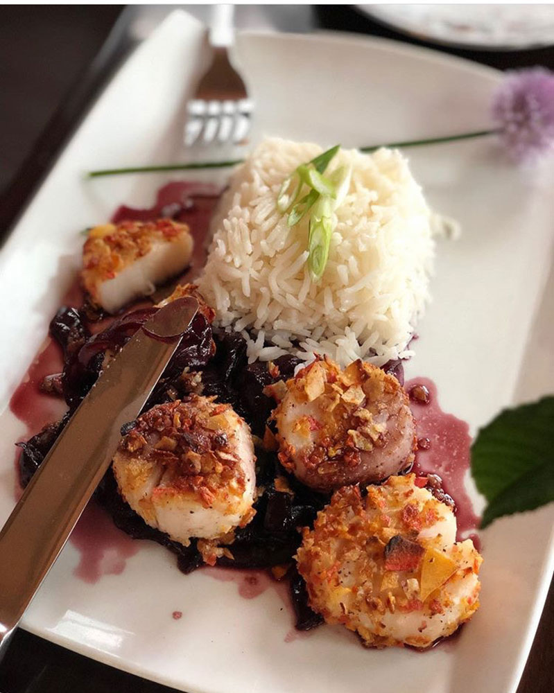 Yuca Crusted Bay Scallops by Helltown Kitchen